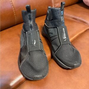 Puma Black Athletic Slip-Ons